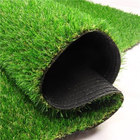 Artificial Grass Astroturf Rug 4 FT 11 in* 8 FT, Realistic Grass Mat w/ Drainage - Picture 1 of 6